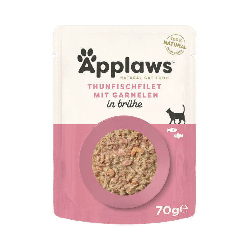Applaws : Pâtée Chat Adulte Filet de thon & Crevettes du Pacifique