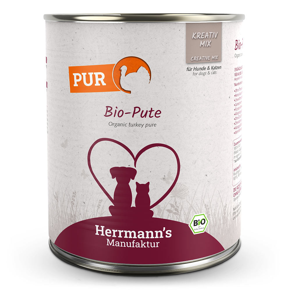 Herrmann's Dog/Katze Adult Kreativ-Mix Pur Bio-Pute