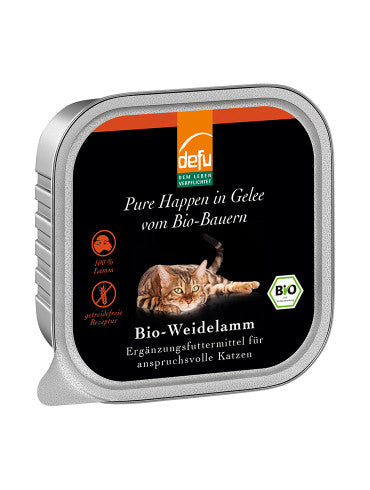 Defu Cat Bouchées en gelée - Agneau de pâturage Bio