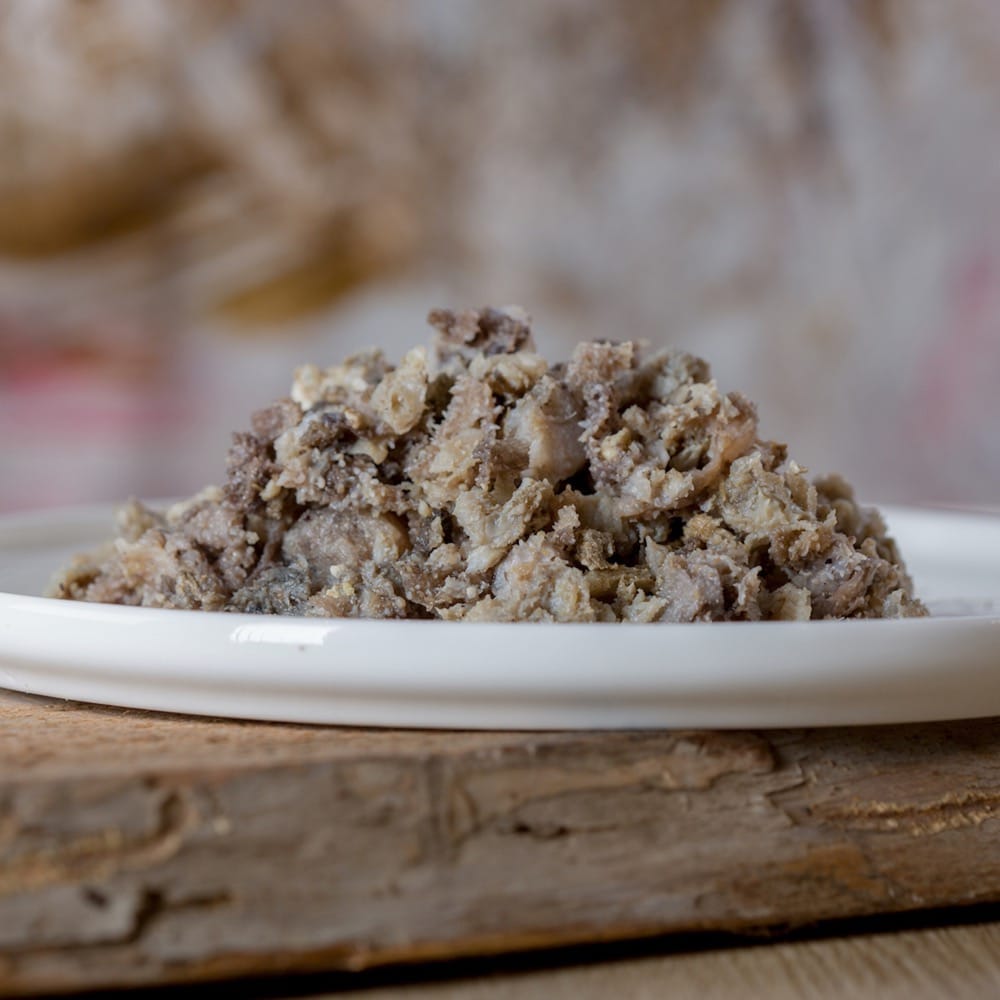 Barfgold Blättermagen vom Rind gewolft