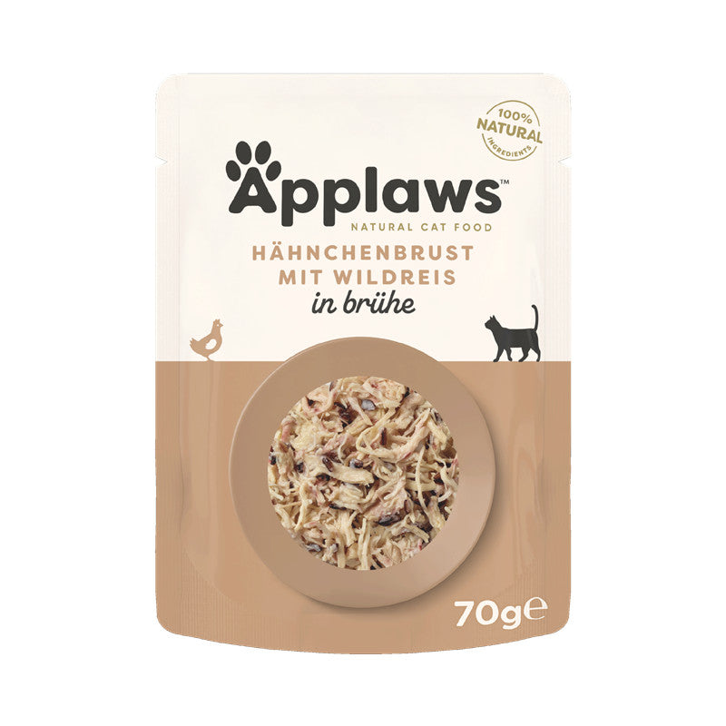 Applaws Cat Adult Poitrine de poulet & Riz sauvage