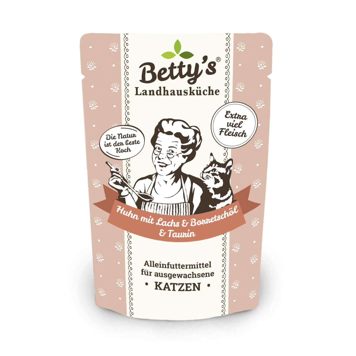 Betty's Cat Landhausküche Huhn mit Lachs & Borretschöl