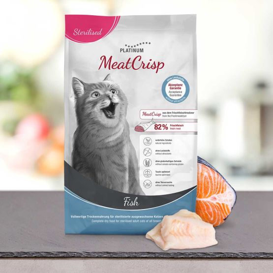 Platinum : MeatCrisp Sterilised Poisson