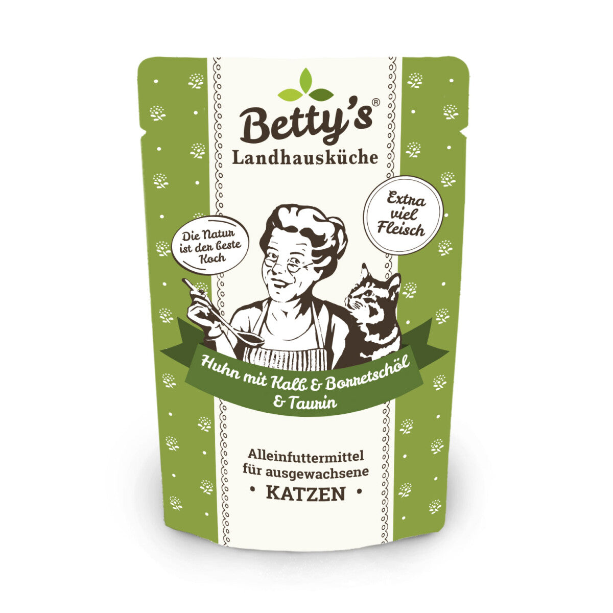 Betty's Cat Landhausküche Huhn mit Kalb & Borretschöl