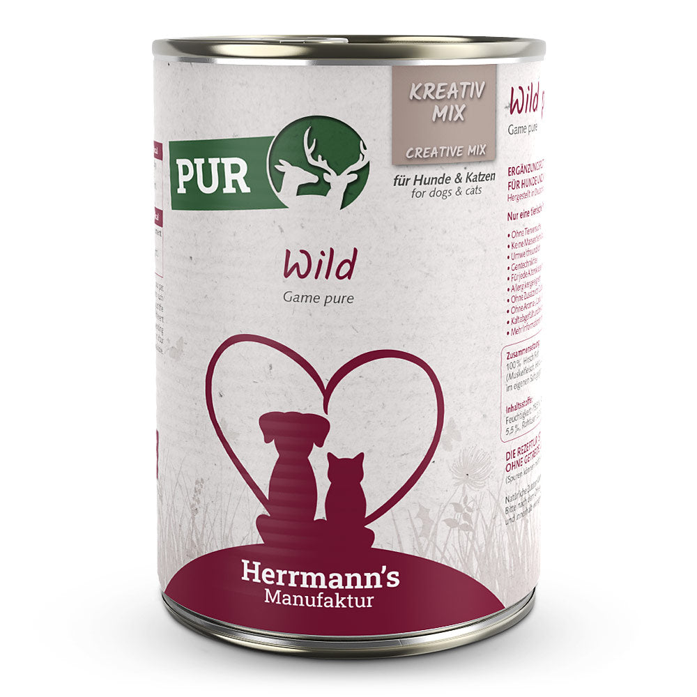 Herrmann's Dog/Katze Adult Kreativ-Mix Pur Bio-Wild