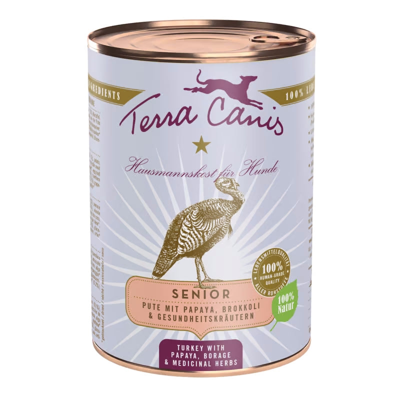 Terra Canis Senior Pute, Papaya, Borretsch & Gesundheitskräuter