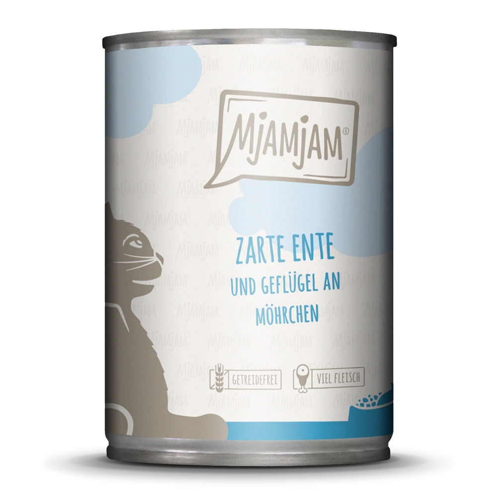MjAMjAM Cat Canard tendre avec Volaille & carottes