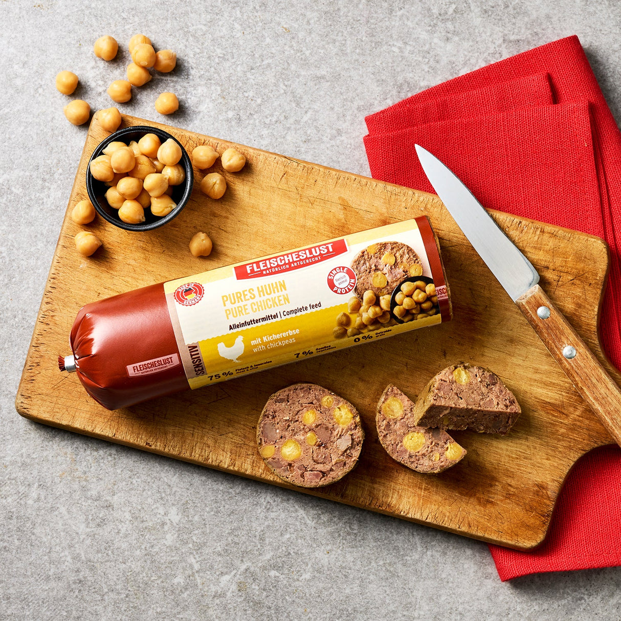 Fleischeslust Classic Pures Huhn mit Kichererbsen