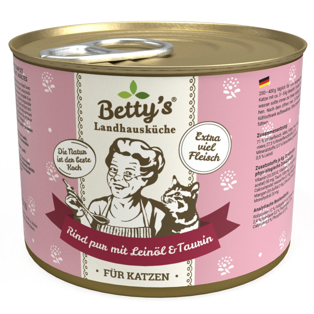 Betty's Cat Landhausküche Bœuf pur & huile de lin