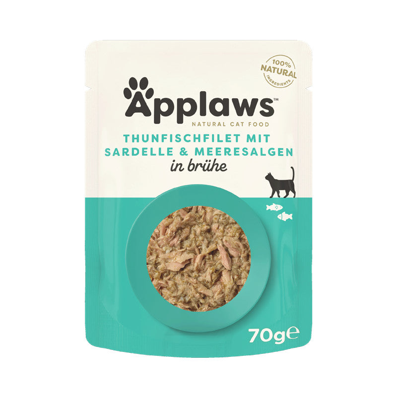 Applaws Katze Adult Thunfischfilets & ganze Sardelle