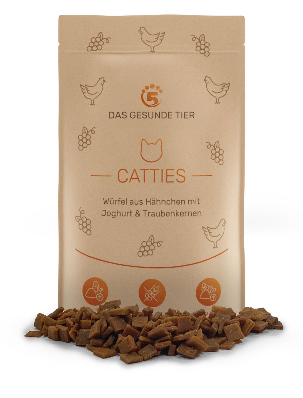5 Elemente Snacks Catties Würfel Wildfleisch