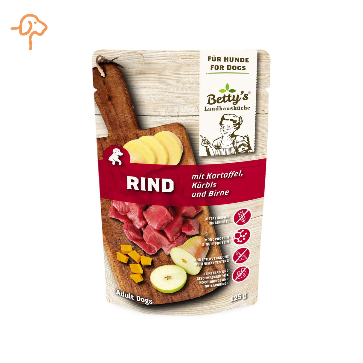 Betty's Dog Landhausküche Frischebeutel Rind & Kartoffel