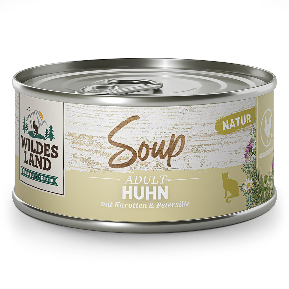 Wildes Land Suppe Huhn mit Karotten & Petersilie