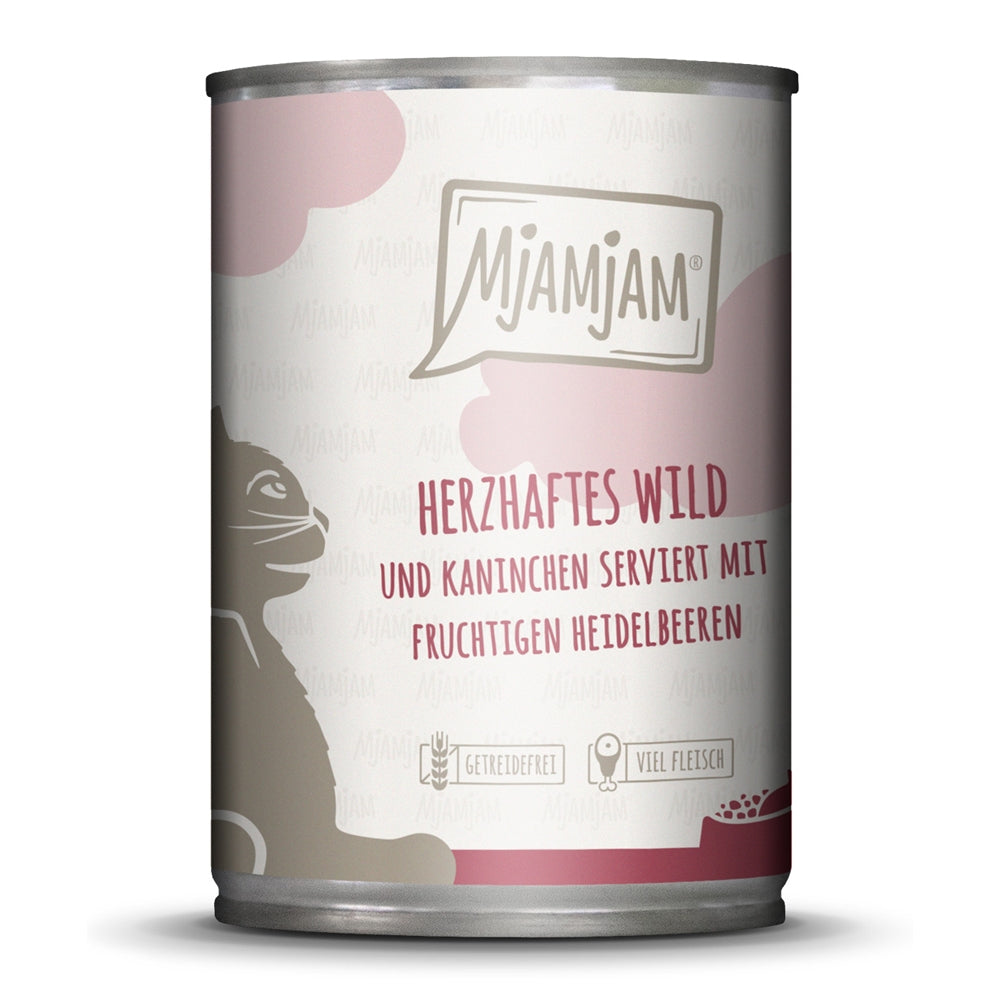 MjAMjAM Cat Gibier, Lapin & Myrtilles