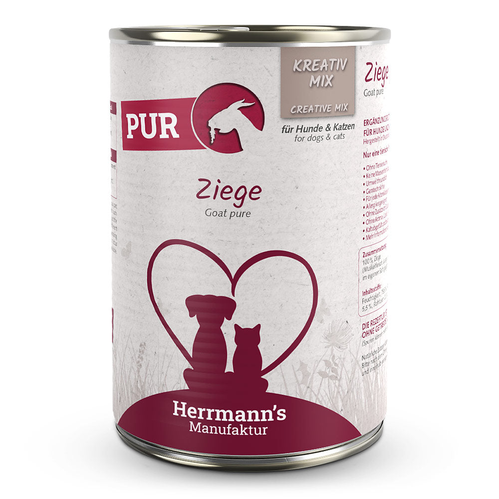 Herrmann's Dog/Katze Adult Kreativ-Mix Pur Bio-Ziege