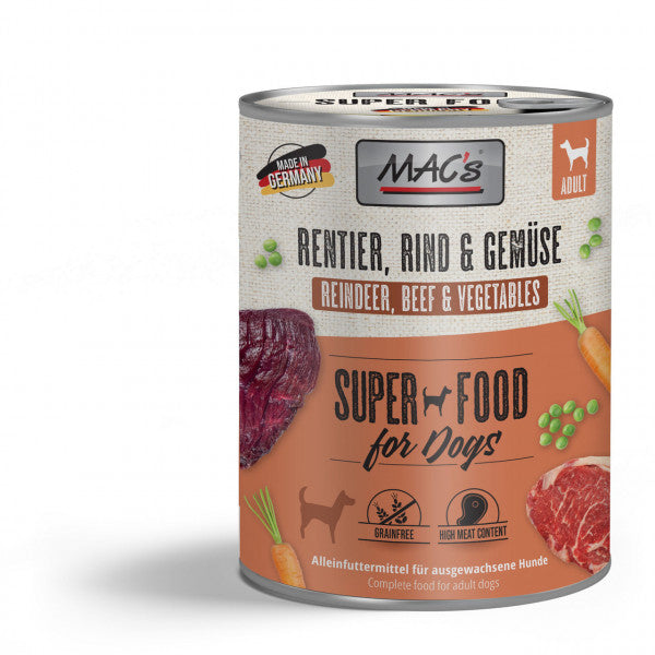 Mac's Dog Adult Rentier & Gemüse