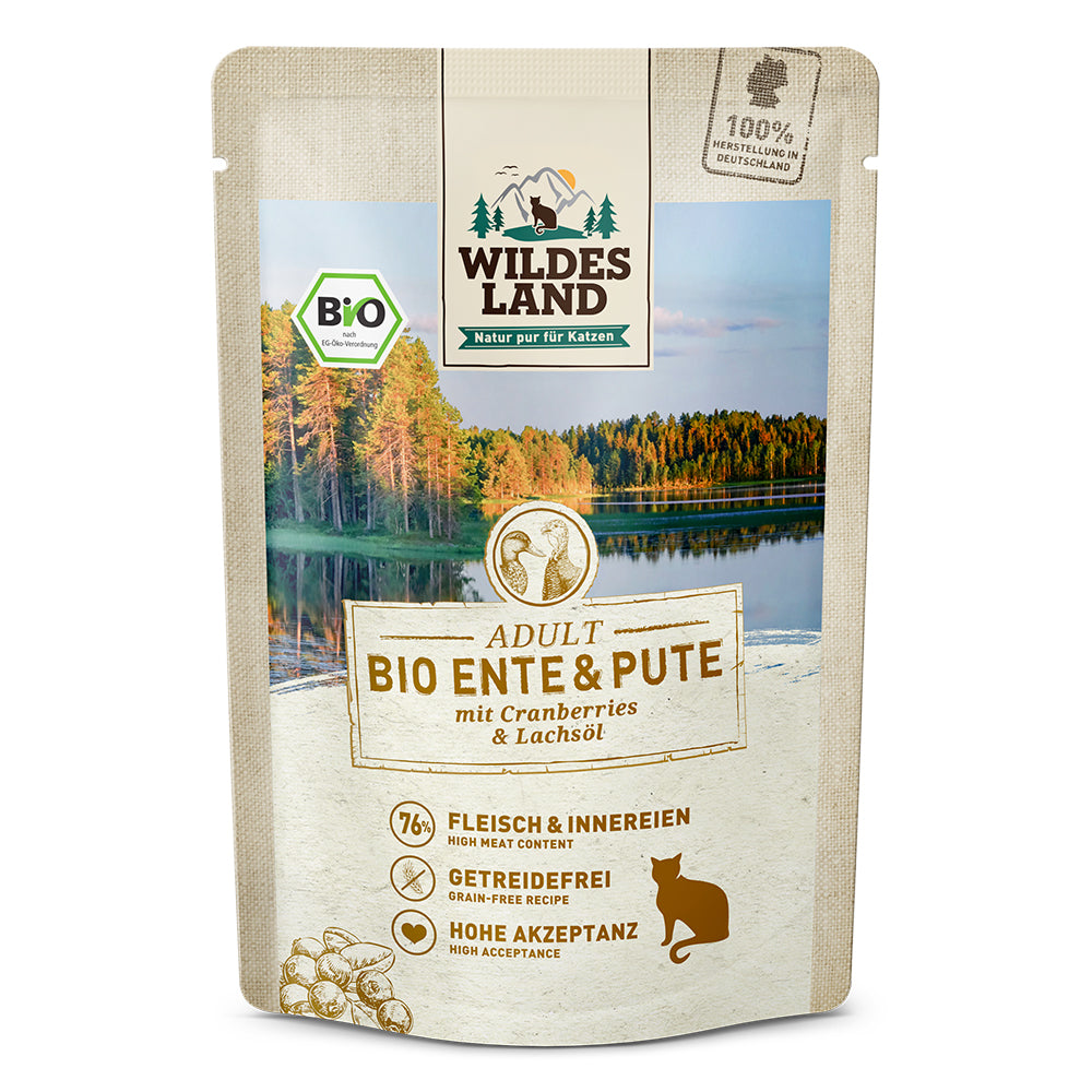 Wildes Land Cat Bio Ente & Pute mit Cranberries