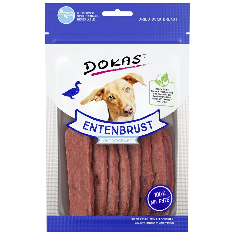 Dokas Dog Poitrine de canard séchée