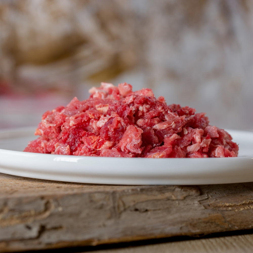 Barfgold Rindermuskelfleisch durchwachsen gewolft