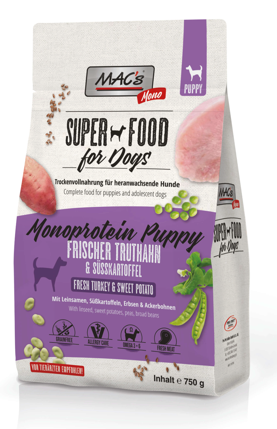 Mac's Dog Puppy Monoprotein Fresh Turkey