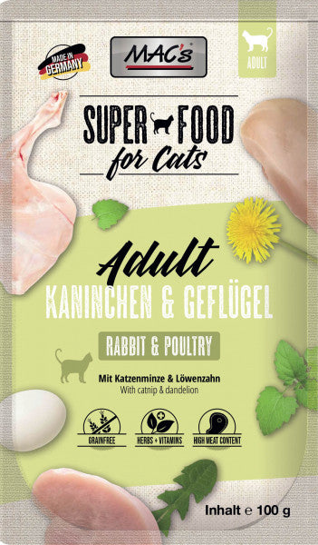 Mac's Cat Pouchpack Lapin & Volaille