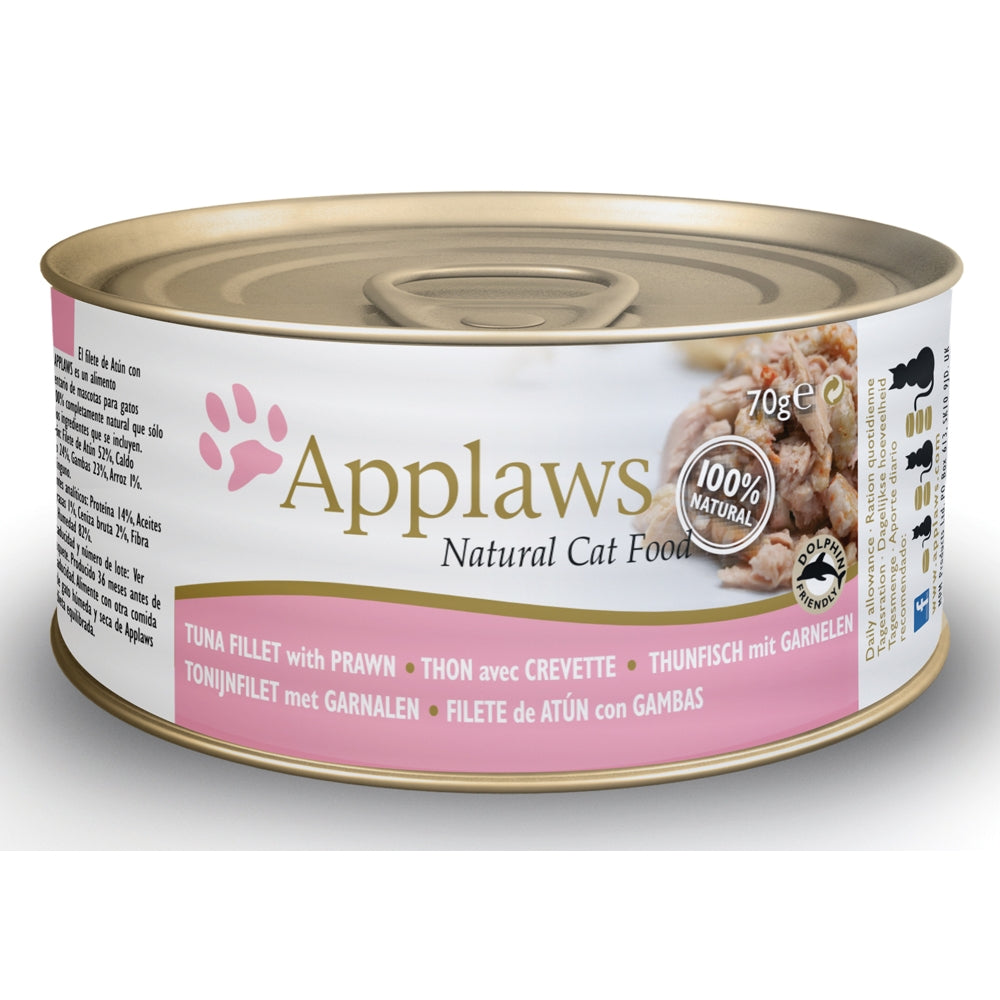 Applaws : Pâtée Chat Adulte Filets de thon & Crevettes