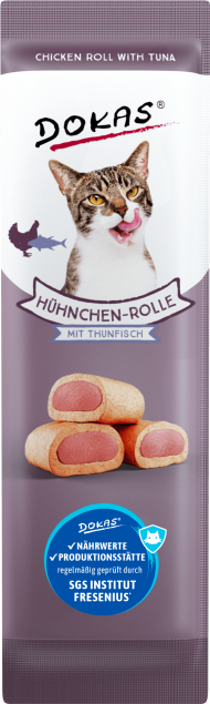 Dokas Cat Rouleau de poulet au thon
