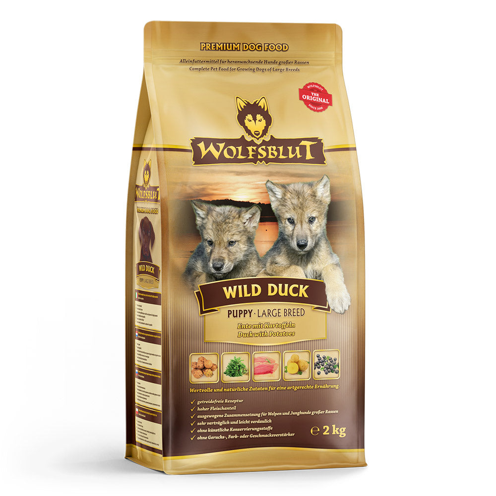 Wolfsblut : Croquettes Chiot Grandes Races Wild Duck (Large Breed)