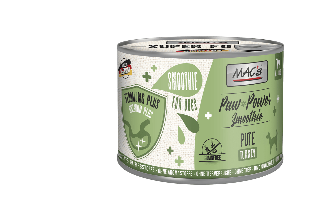 Mac's : Dog Smoothie Paw Power Digestion Plus Dinde