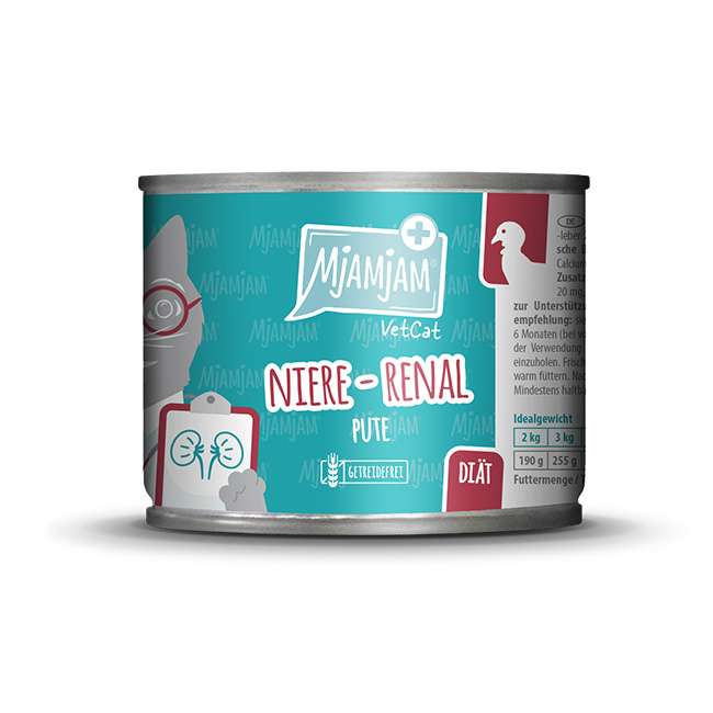 MjAMjAM VetCat Diät Niere Renal Pute