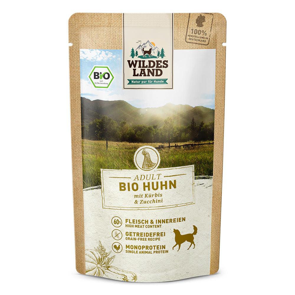 Wildes Land Bio Huhn mit Kürbis & Zucchini
