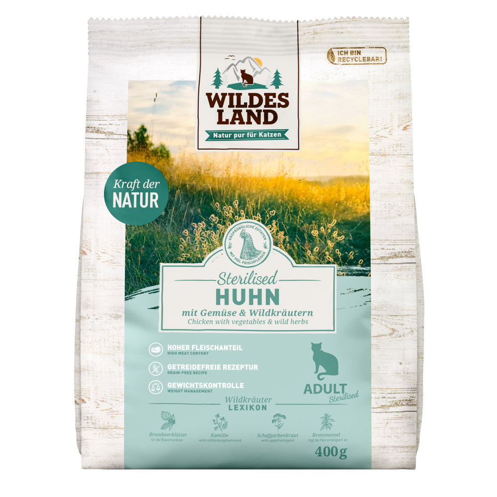 Wildes Land Sterilisiert Huhn