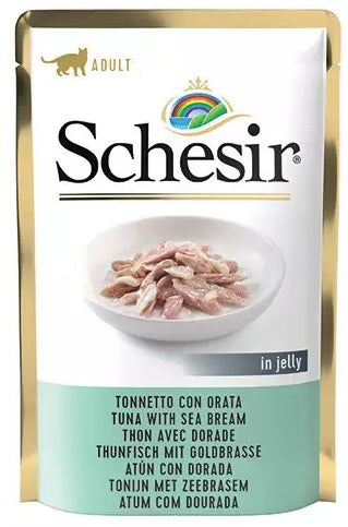 Schesir Katze Gelee Adult Thunfisch & Goldbrasse