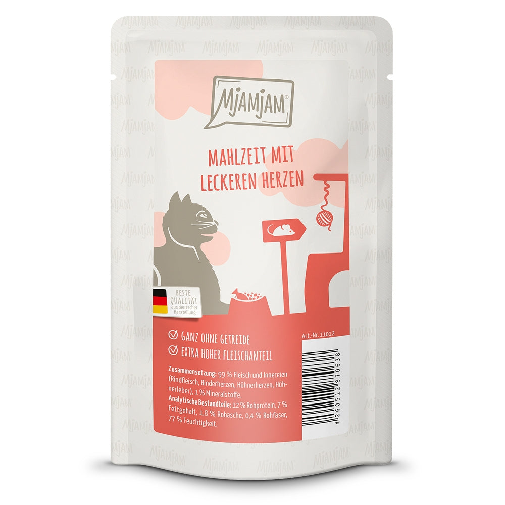 MjAMjAM Cat Sachet repas aux cœurs savoureux