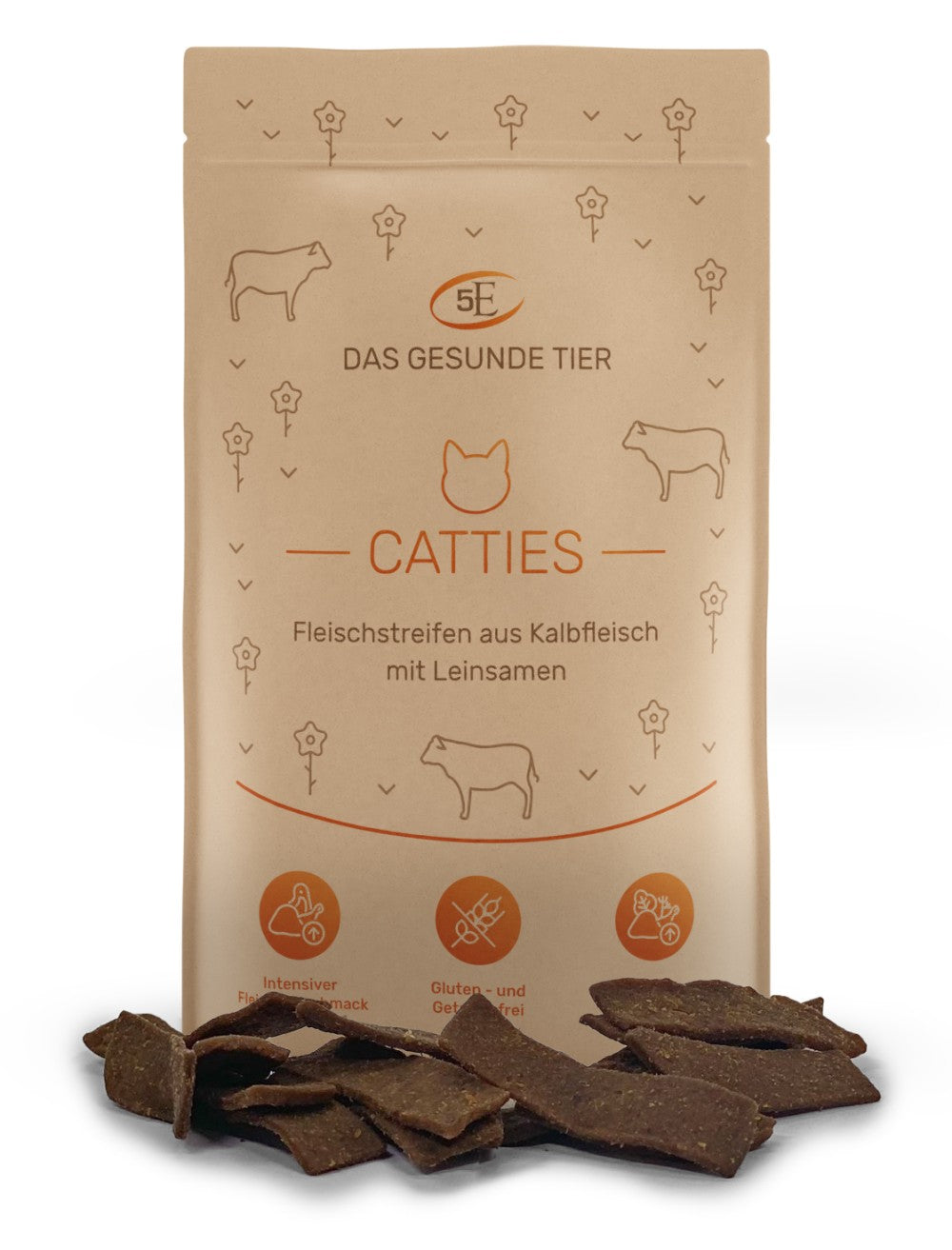 5 Elemente Catties Lamelles de veau