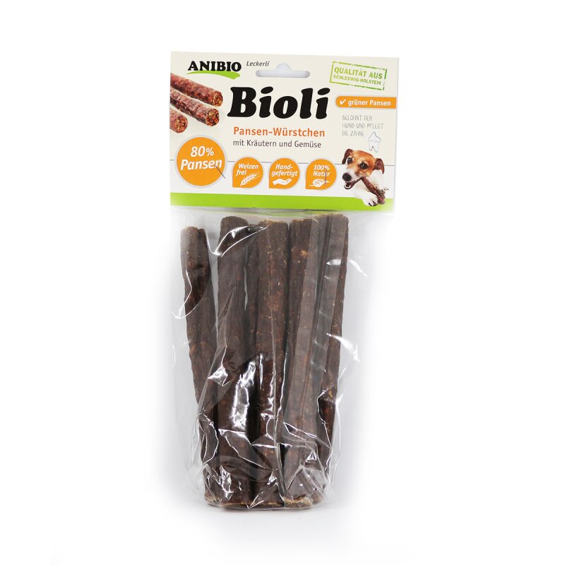 Anibio Bioli Würstchen Pansen 80%
