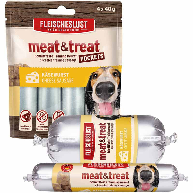 Fleischeslust Snacks Viande & Treat Saucisse au fromage
