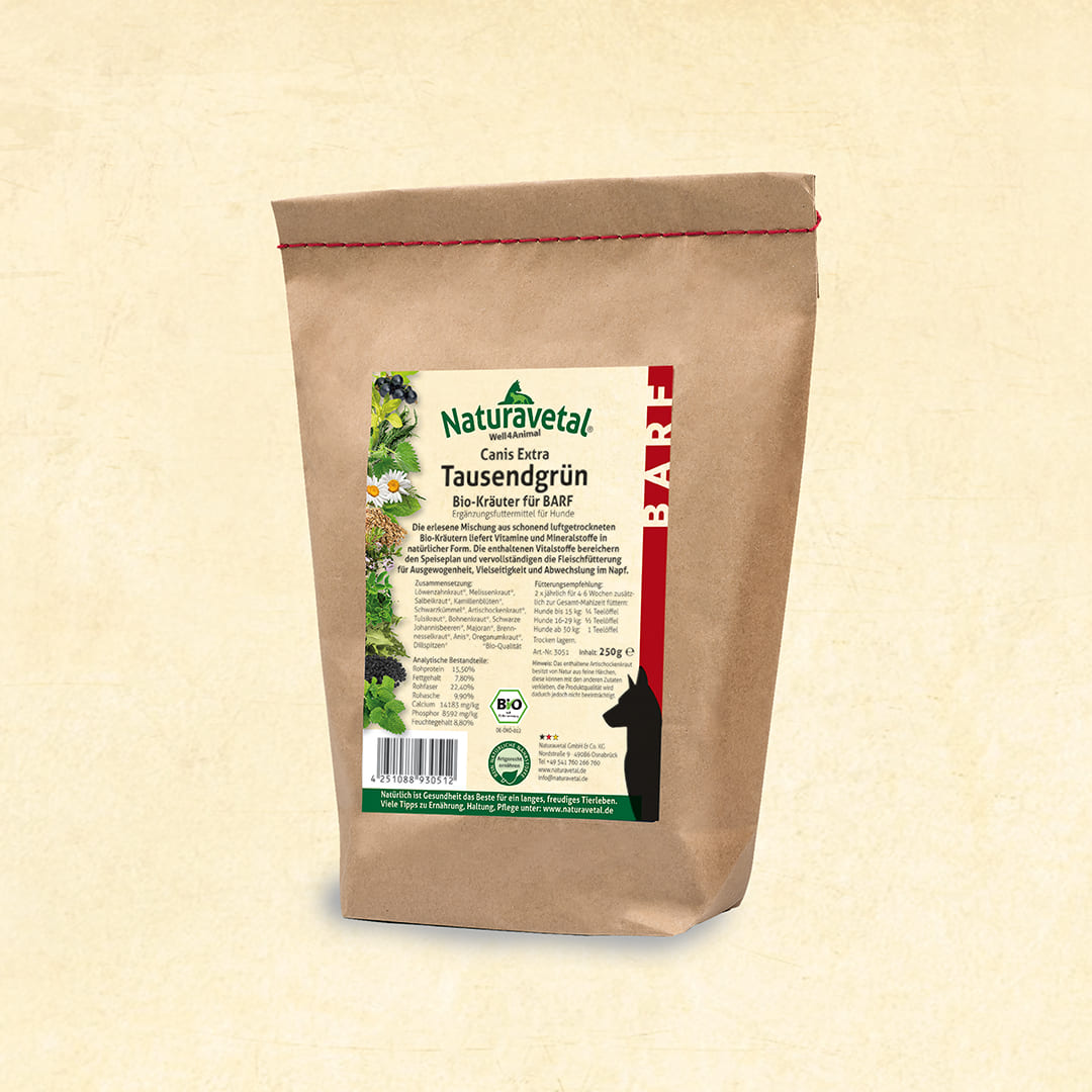 Naturavetal Canis Extra Tausendgrün Herbes Bio pour BARF
