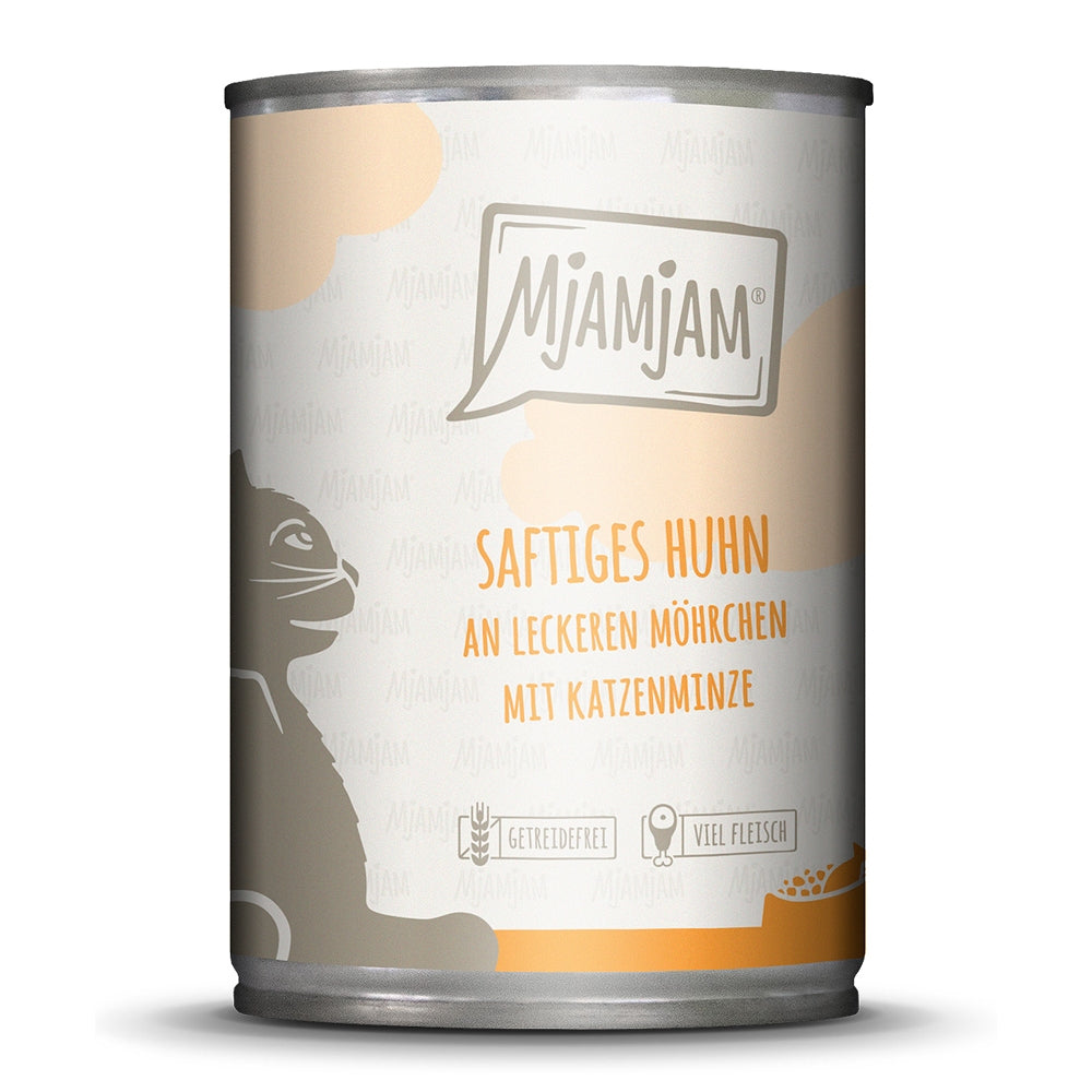 MjAMjAM Katze Saftiges Huhn & leckeren Möhrchen