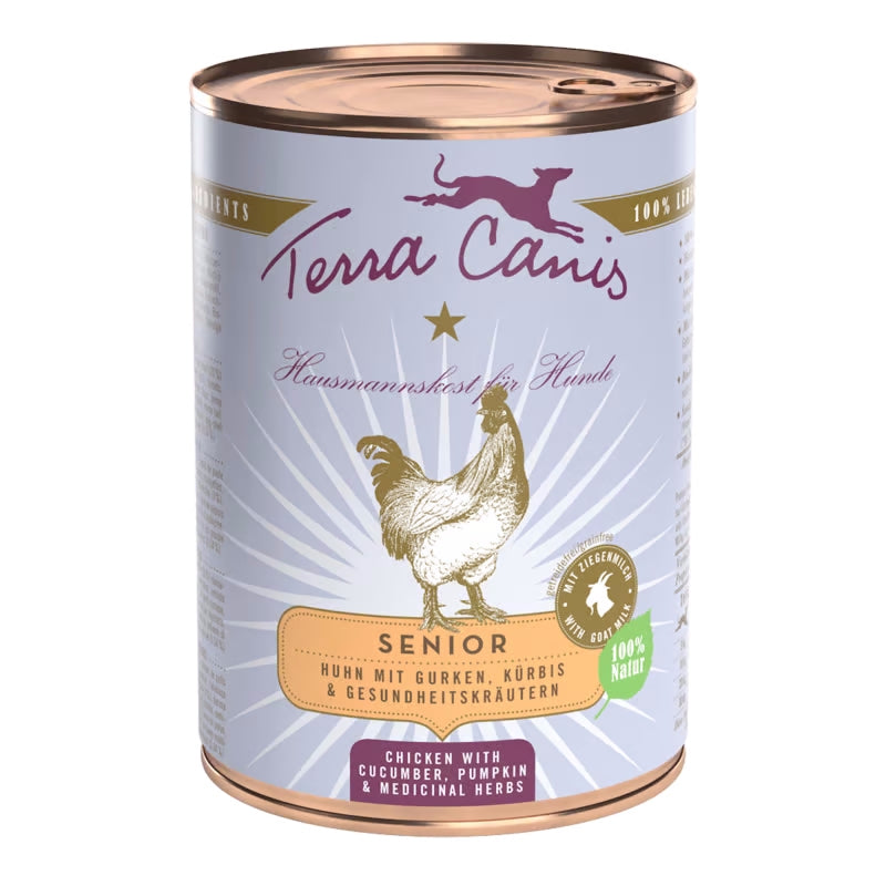 Terra Canis Senior Huhn, Gurke, Kürbis & Gesundheitskräuter