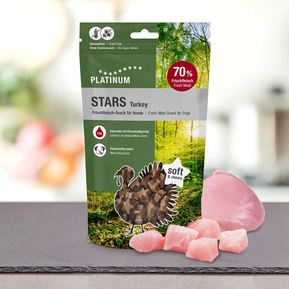 Platinum Stars Turkey Dog Snack 185 g