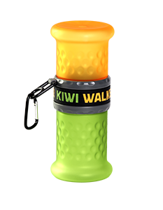 Kiwi Walker : Gourde de voyage 2en1 Orange/Vert